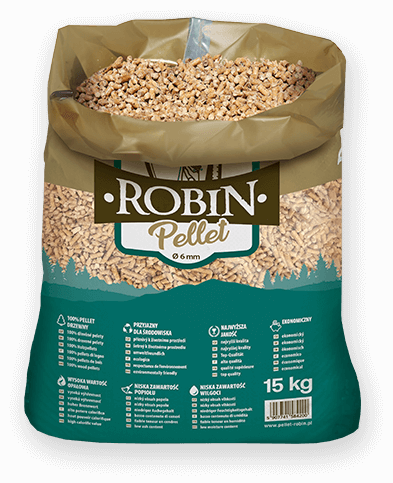 worek pelletu opałowego Robin do kupienia w Pieniężnie lub sklepie internetowym